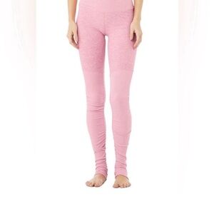 ALO Yoga Heathered Pink Leggings